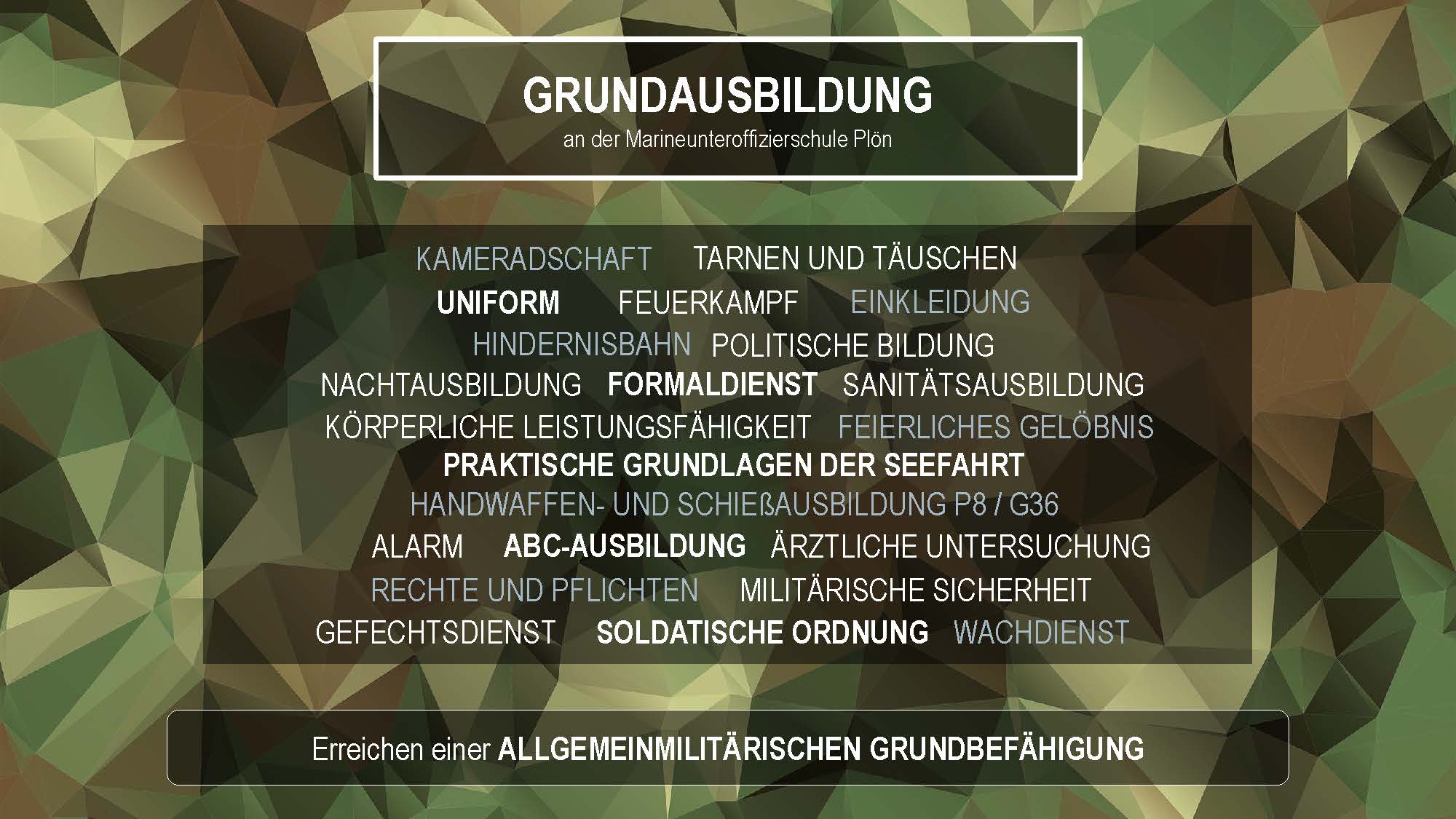 Grundausbildung An Der Marineunteroffizierschule