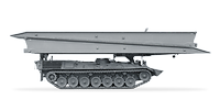 Brückenlegepanzer Biber freigestellt in Seitenansicht