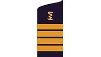 Picture of Rank Insignia Captain, Pharmacy Corps, Navy (OF-5), for shipboard and battle dress