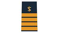 Picture of Rank Insignia Captain, Medical Corps, Navy (OF-5), for shipboard and battle dress