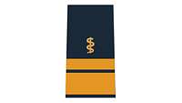 Picture of Rank Insignia Rear admiral (upper half), Medical Corps, Navy (OF-7), for shipboard and battle dress