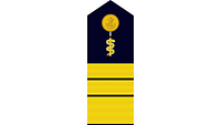 Picture of Rank Insignia Vice Admiral, Medical Corps, Navy (OF-8), for service dress