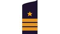 Picture of Rank Insignia Commander, junior grade (lieutenant commander, OF-3), for service dress