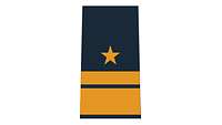 Picture of Rank Insignia Rear admiral (upper half) (OF-7) for shipboard and battle dress