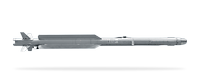 Lenkflugkörper IRIS-T AIM-2000 freigestellt in Seitenansicht