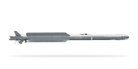 Lenkflugkörper IRIS-T AIM-2000 freigestellt in Seitenansicht