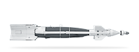 Bombe GBU-48 freigestellt in Seitenansicht