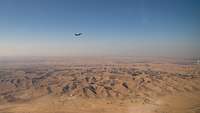 In Israel üben deutscher Eurofighter im Luftraum über der Negev-Wüste