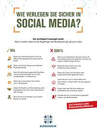 Social Media Guidelines Plakat