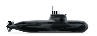 U-Boot freigestellt in Seitenansicht