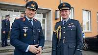 Generalleutnant Gerhartz und Air Chief Marshal Wigston besprechen ihre weitere Zusammenarbeit 