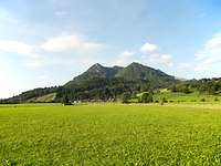 Ein Bergrücken in den Allgäuer Alpen