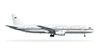 Ein Flugzeug vom Typ Airbus A321-200 freigestellt in Seitenansicht