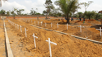Viele Kreuze, viele Tote: Die Ebola-Pandemie hat viele Opfer gefordert