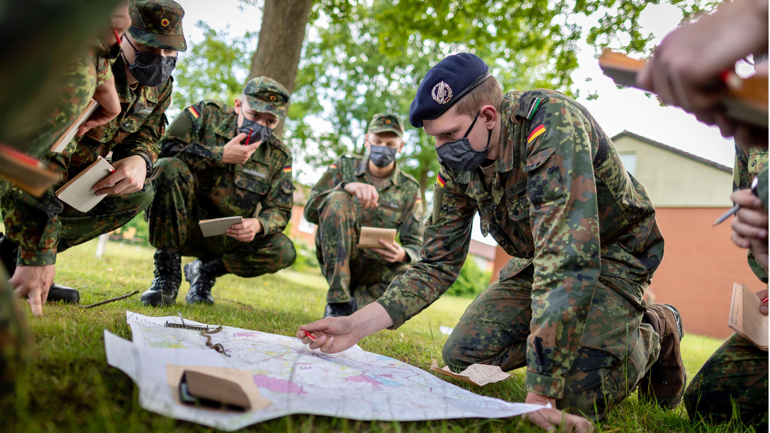 Armeesoldaten in der Ausbildung