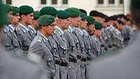Angetretene Bundeswehrsoldaten