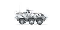 ABC-Transportpanzer Fuchs freigestellt in Seitenansicht