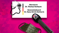 Oberstarzt Dr.Thomas Harbaum und Generalstabsarzt Dr. Hans-Ulrich Holtehm im Radio Andernach Interview