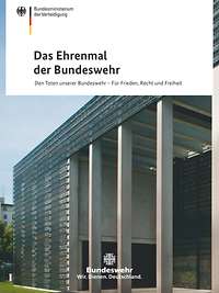 Titelbild der Publikation „Das Ehrenmal der Bundeswehr“