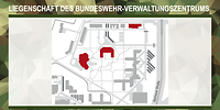 Kasernenplan des Karrierecenters der Bundeswehr München 