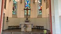 Altar in der Wallfahrtskirche in Etzelsbach