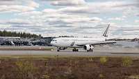 Das EATC setzte eine französische Passagiermaschine vom Typ A330 für den Transport des Hauptkommandos nach Rovaniemi ein