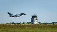 Der Eurofighter aus Wittmund startet zur Heimreise