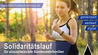 Plakat zum Solidaritätslauf für einsatzbelastete Bundeswehrfamilien