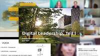 Eine Fotocollage zum Digitalformat „Leadership Level I“