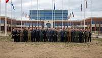 Teilnehmergruppenfoto von Soldaten