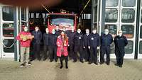 Heilig-Abend-Besuch der Katholischen Militärseelsorge Nörvenich bei der Feuerwache