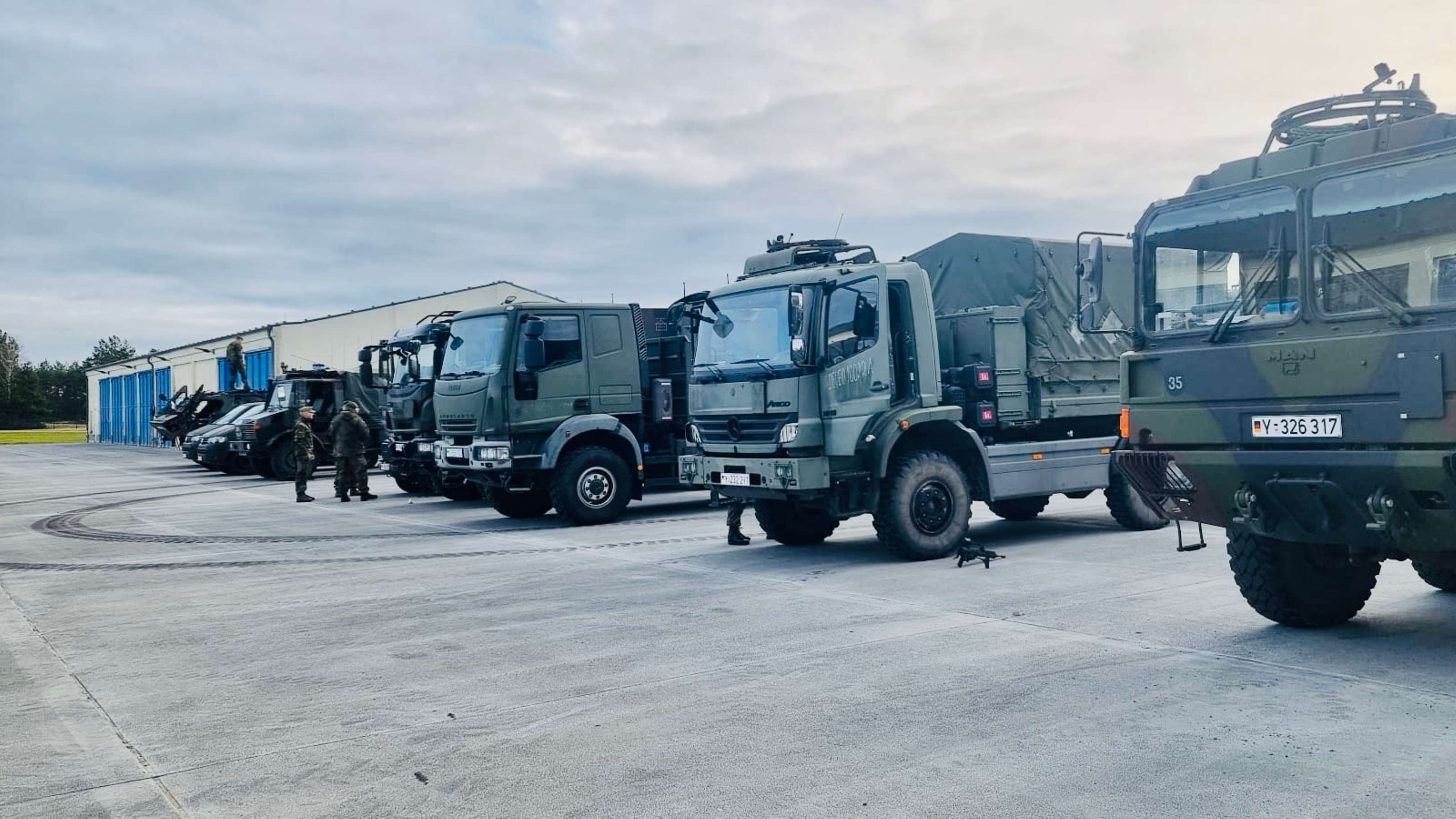 EFP-Verstärkung: Pause am Convoy Support Center in Jägerbrück