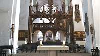 Altar im Dom in Lübeck