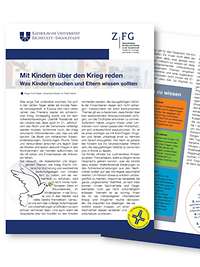 Flyer zur Broschüre "Mit Kindern über Krieg reden"