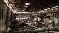 Eine verlassene Fabrikhalle in Deutschland