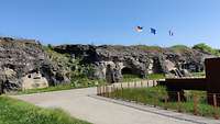 Der Eingang der Festung Fort Douaumont des Ersten Weltkriegs.