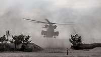 CH-53 GS bei der Landung