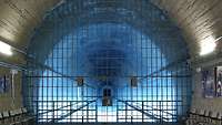 The Government Bunker - View into the dismantled tunnel