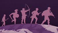 Vom Neandertaler, über den Krieger zum Soldaten, Titelbild der Podcast