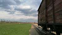 Eisenbahnwaggon in Auschwitz