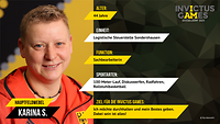 Steckbrief einer Sportlerin der Invictus Games 2023