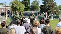 Lesung durch Oberstleutnant Andreas Johannes Golks