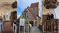 Festgottesdienst in der Gustav-Adolf-Gedächtniskirche in Meuchen bei Lützen mit Militärdekanin Dr. Alexandra Dierks