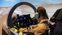 Flugschüler im Simulatortraining