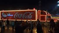 Beleuchteter Coca-Cola Truck 