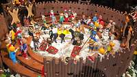 Eine Arena der Römer nachgestellt aus Playmobil Figuren. 
