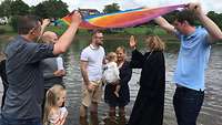 Taufgottesdienst in der Weser