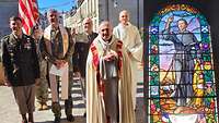 International Chaplains und das Fallschirmspringerfenster in Carentan