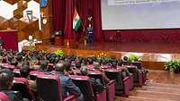 Lieutenant General Ingo Gerhartz gives a lecture on Pacific Skies 24 at the Indian Leadership Academy