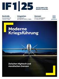 Cover der IF 1|25 zeigt eine Drohne auf einer Landebahn